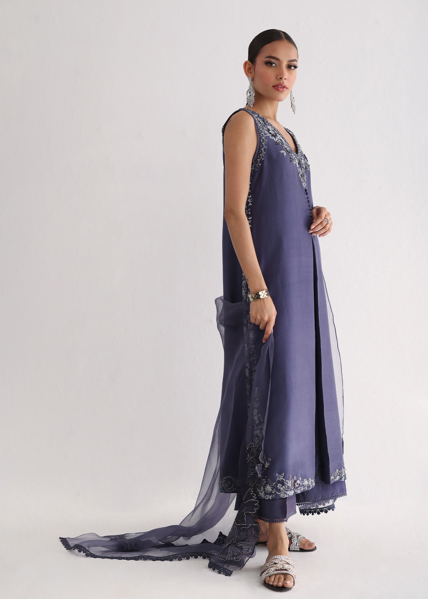 Umsha | Luxury Pret | CROWN BLUE JEWEL - Pakistani Clothes for women, in United Kingdom and United States