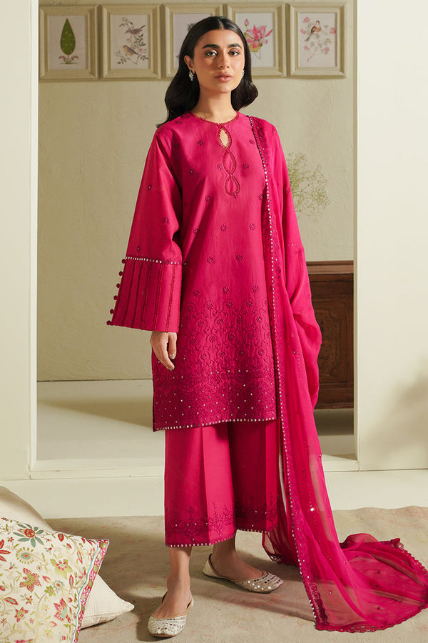Cross Stitch | Mahiri Embroidered Lawn 24 | FUCHSIA BLUSH - Pakistani Clothes for women, in United Kingdom and United States