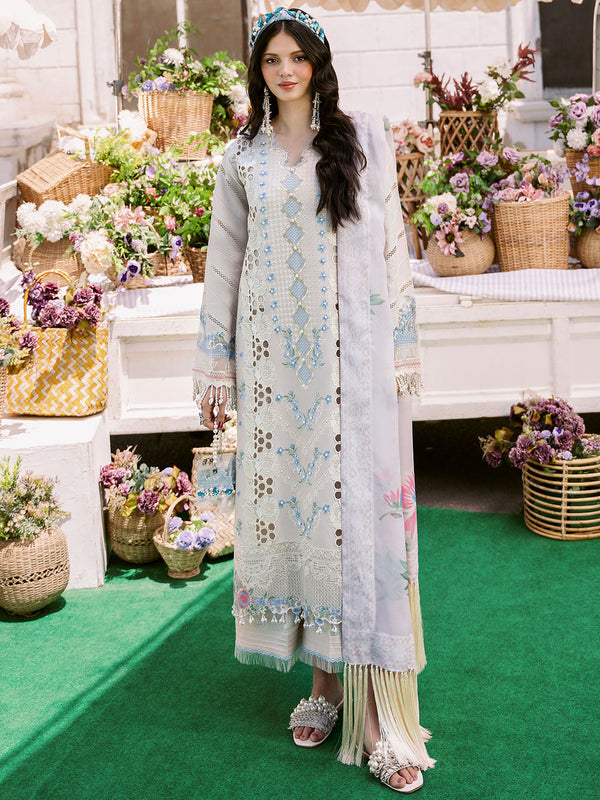 Bin Ilyas | Clara Embroidered Lawn 24 | 213 - B - Hoorain Designer Wear - Pakistani Designer Clothes for women, in United Kingdom, United states, CA and Australia