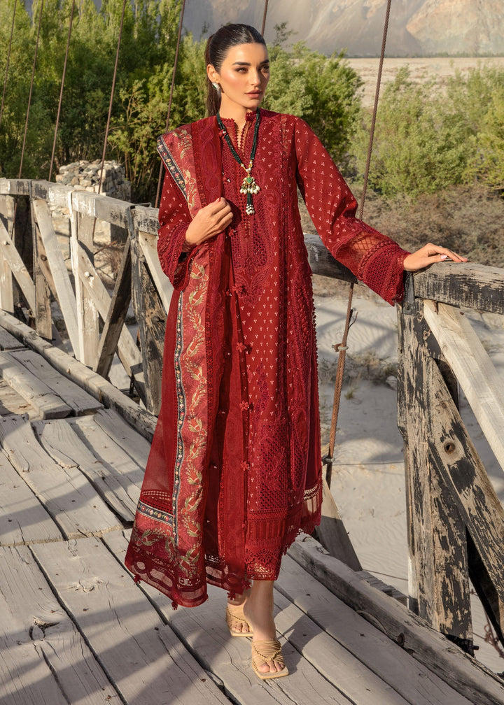 Crimson | Lawn 2024 | Dancing Paisleys - Ruby - Pakistani Clothes for women, in United Kingdom and United States