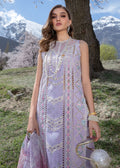 Crimson | Lawn 2024 | A Floral Mesh - Lavender - Pakistani Clothes for women, in United Kingdom and United States