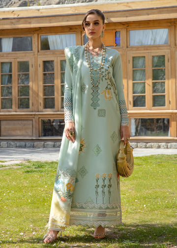 Crimson | Lawn 2024 | Into The Wild - Aqua - Pakistani Clothes for women, in United Kingdom and United States