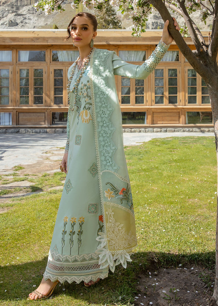 Crimson | Lawn 2024 | Into The Wild - Aqua - Pakistani Clothes for women, in United Kingdom and United States