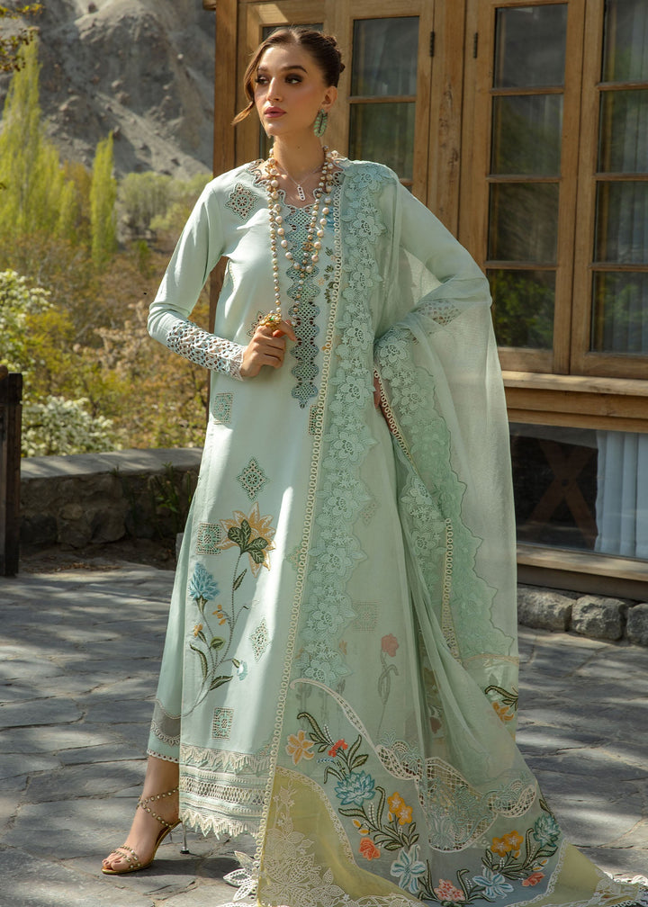 Crimson | Lawn 2024 | Into The Wild - Aqua - Pakistani Clothes for women, in United Kingdom and United States