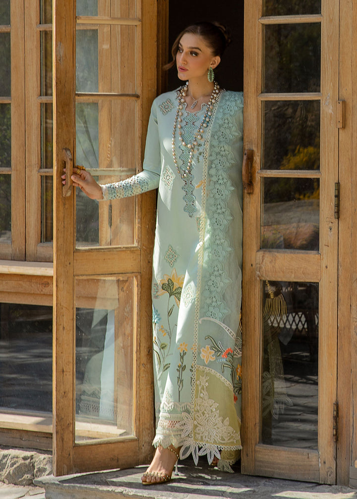 Crimson | Lawn 2024 | Into The Wild - Aqua - Pakistani Clothes for women, in United Kingdom and United States