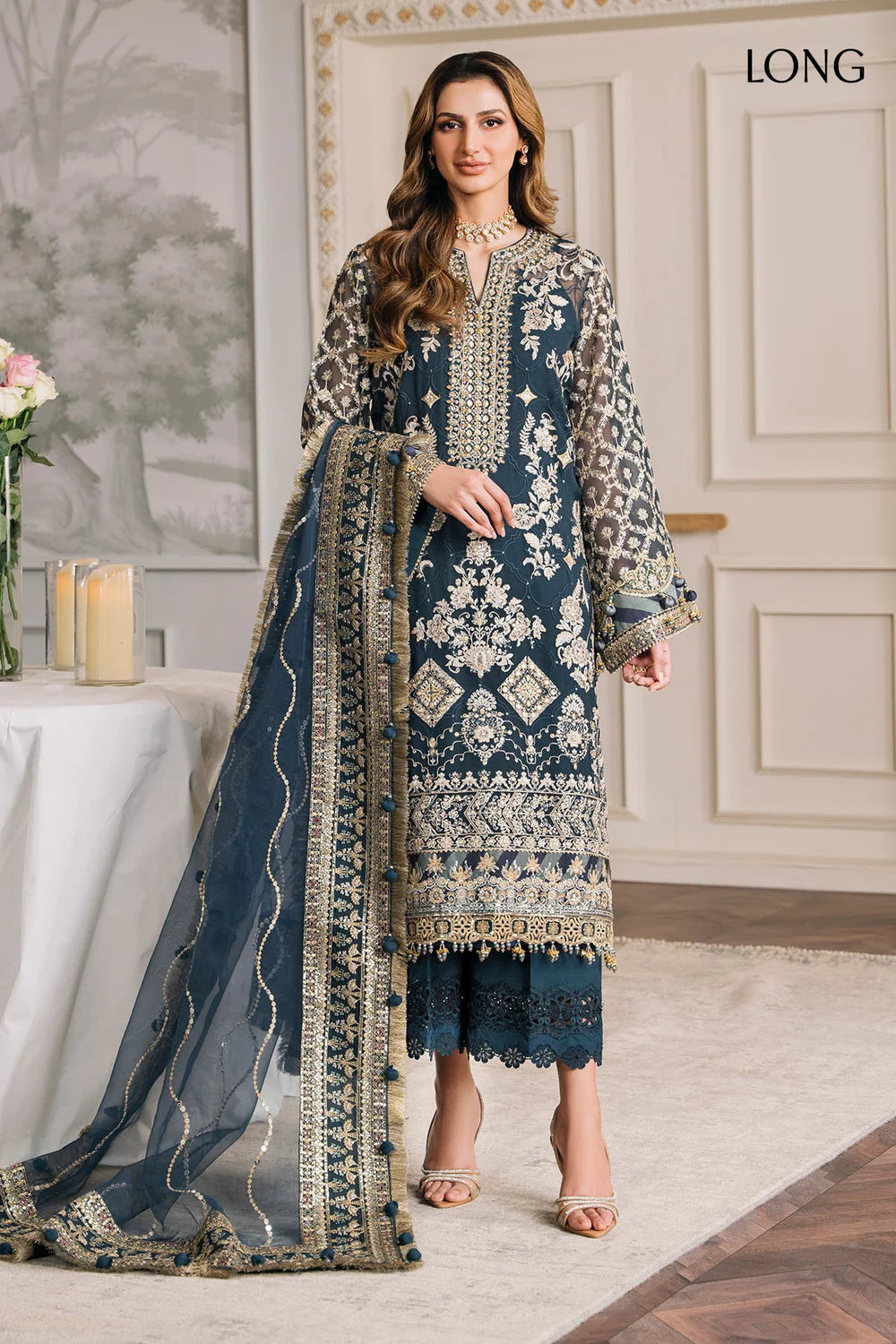 Baroque | Chantelle Embroidered Collection | CH12-01 - Pakistani Clothes for women, in United Kingdom and United States