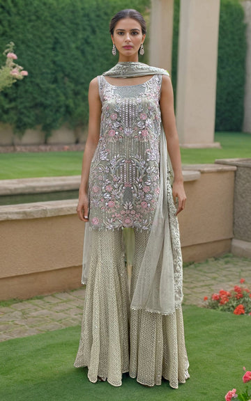 Threads and Motifs | Formal Dresses 25 | Organza Embroidered Shirt