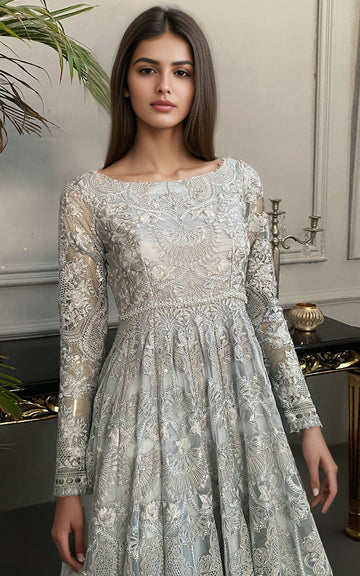 Threads and Motifs | Formal Dresses 25 | Net Embroidered Maxi