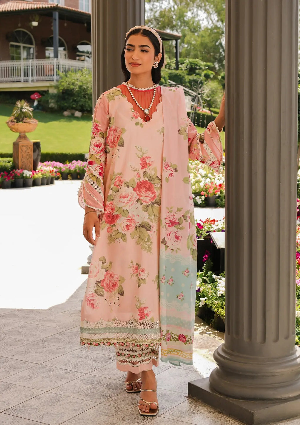 Elaf Premium | Printed Collection 24 | EEP-01B - Petal Pulse - Pakistani Clothes for women, in United Kingdom and United States