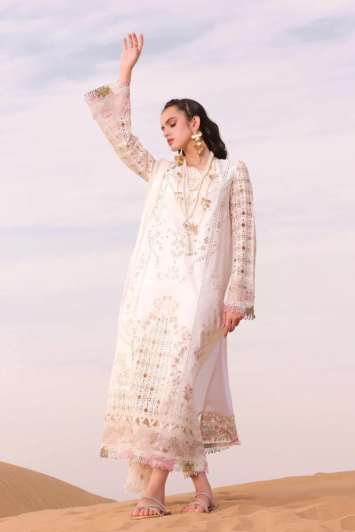 Qalamkar | Chikankari Eid Edit 24 | KM-02 SAOIRSE - Hoorain Designer Wear - Pakistani Ladies Branded Stitched Clothes in United Kingdom, United states, CA and Australia
