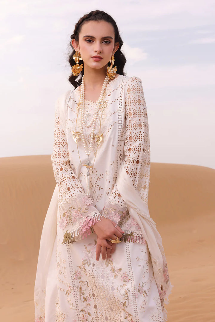 Qalamkar | Chikankari Eid Edit 24 | KM-02 SAOIRSE - Hoorain Designer Wear - Pakistani Ladies Branded Stitched Clothes in United Kingdom, United states, CA and Australia