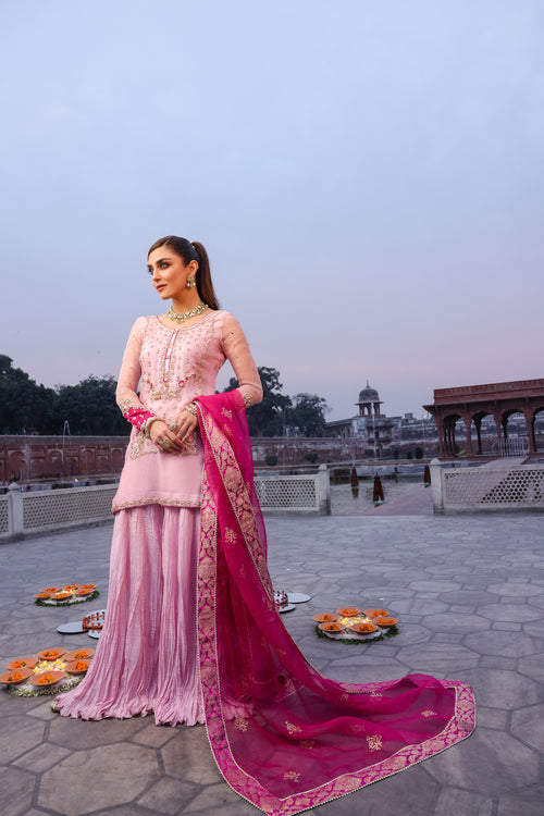 Maya | Eid Collection Cham Cham | SAANJH - Hoorain Designer Wear - Pakistani Ladies Branded Stitched Clothes in United Kingdom, United states, CA and Australia