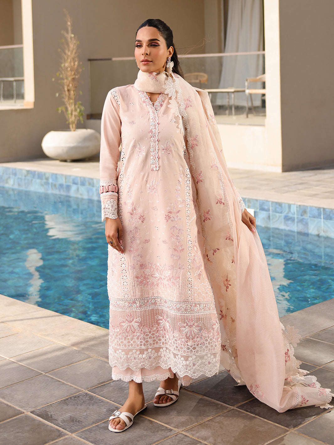 Faiza Faisal | Marine Luxury Lawn 25 | MARIA