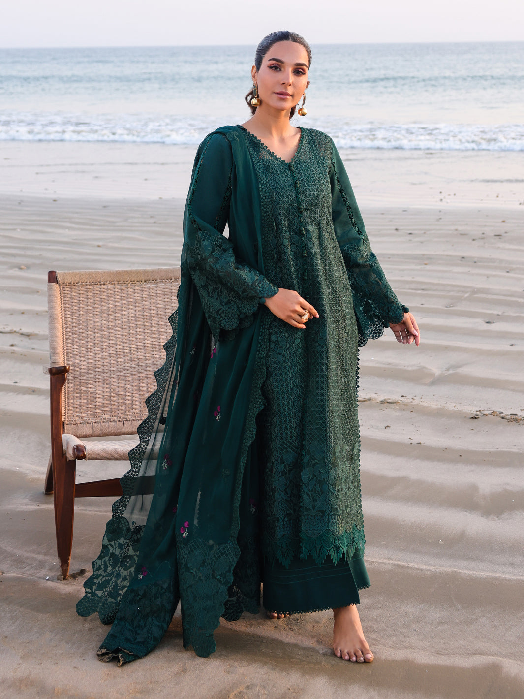 Faiza Faisal | Marine Luxury Lawn 25 | SOPHIA