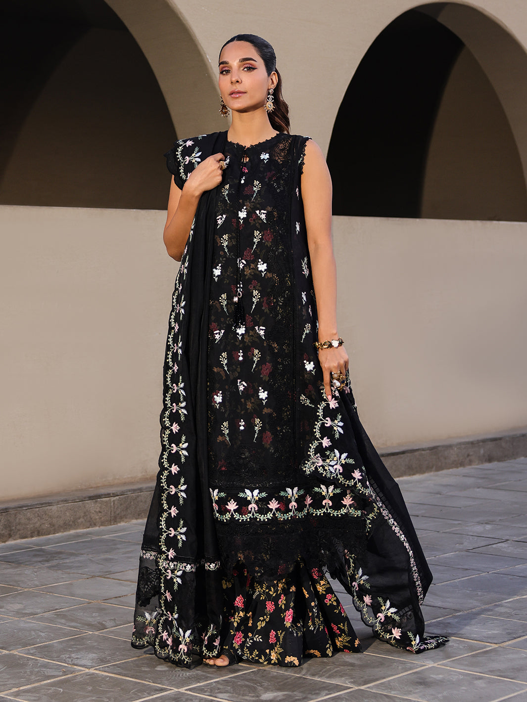 Faiza Faisal | Marine Luxury Lawn 25 | ELVA