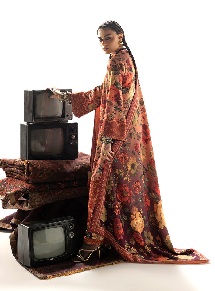 Zainab Chottani | Winter Shawl 25 | Abibi - D10