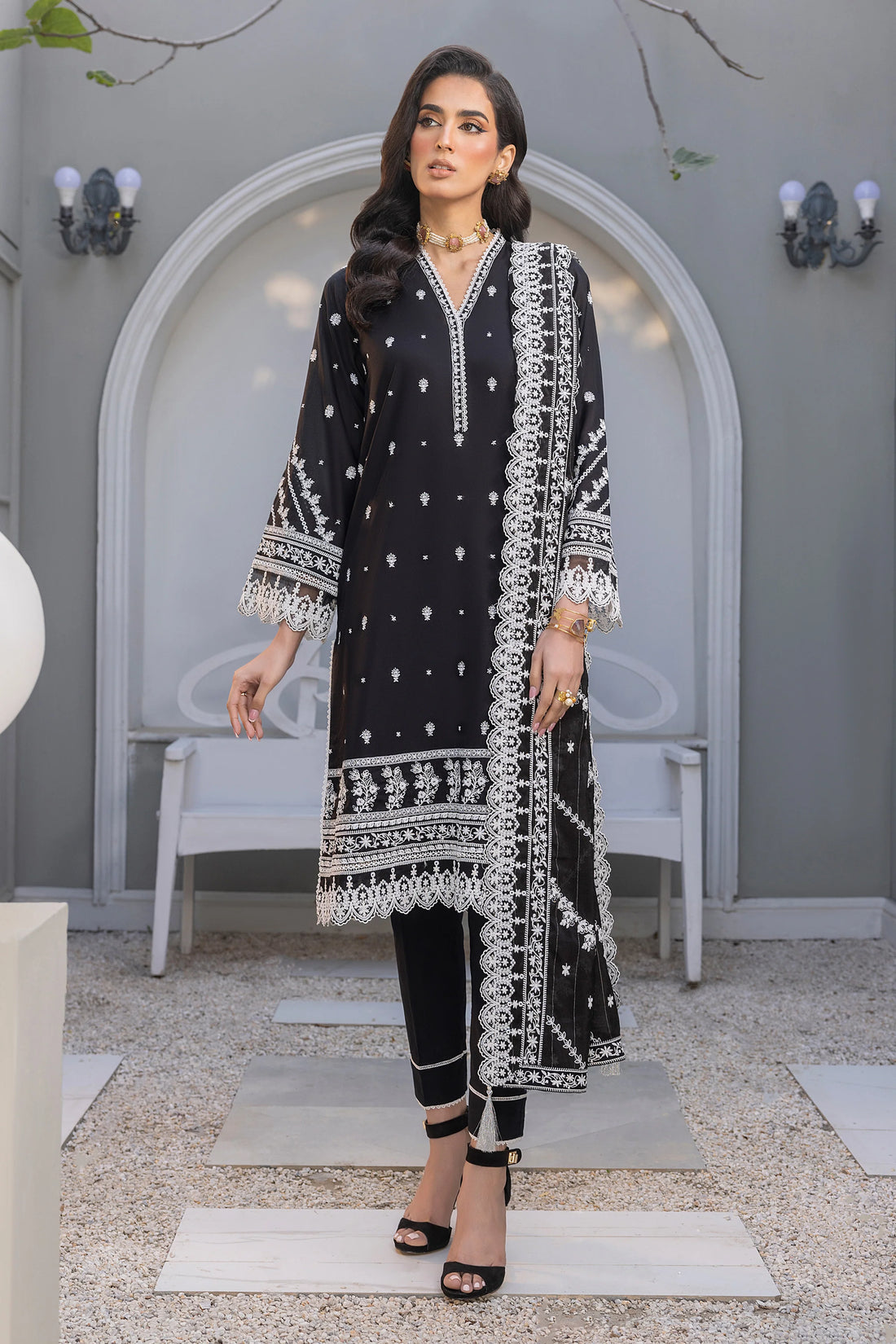 LSM | Embroidered Collection | 01 - Pakistani Clothes for women, in United Kingdom and United States