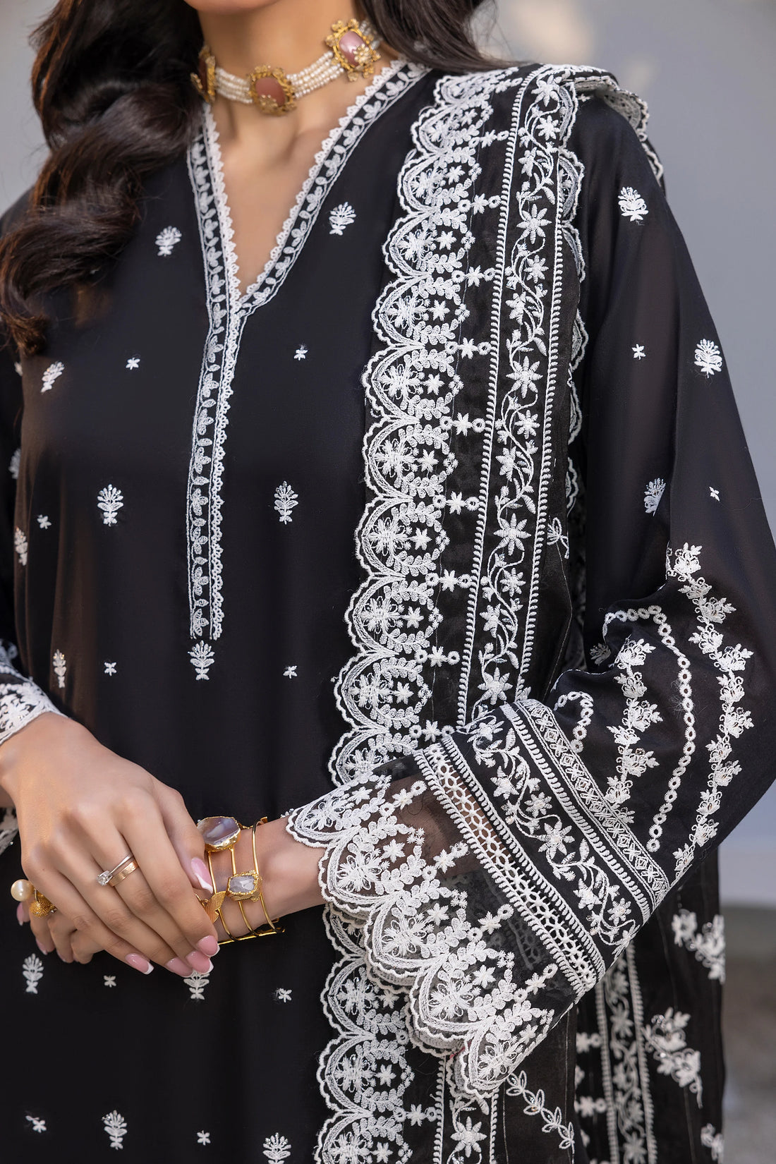 LSM | Embroidered Collection | 01 - Pakistani Clothes for women, in United Kingdom and United States