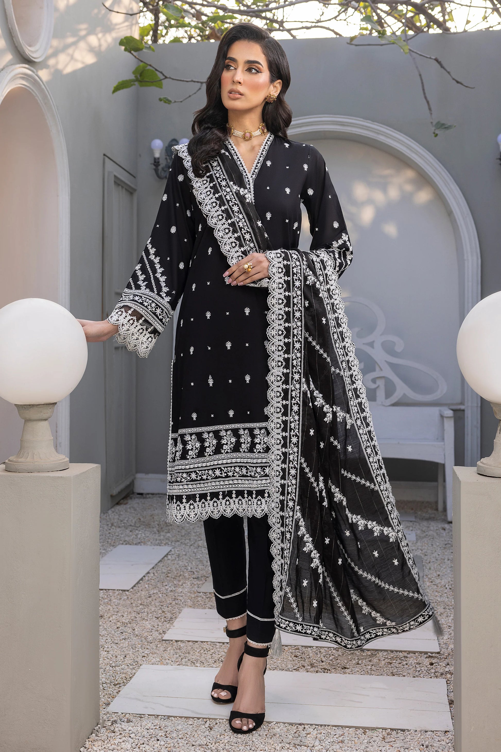 LSM | Embroidered Collection | 01 - Pakistani Clothes for women, in United Kingdom and United States