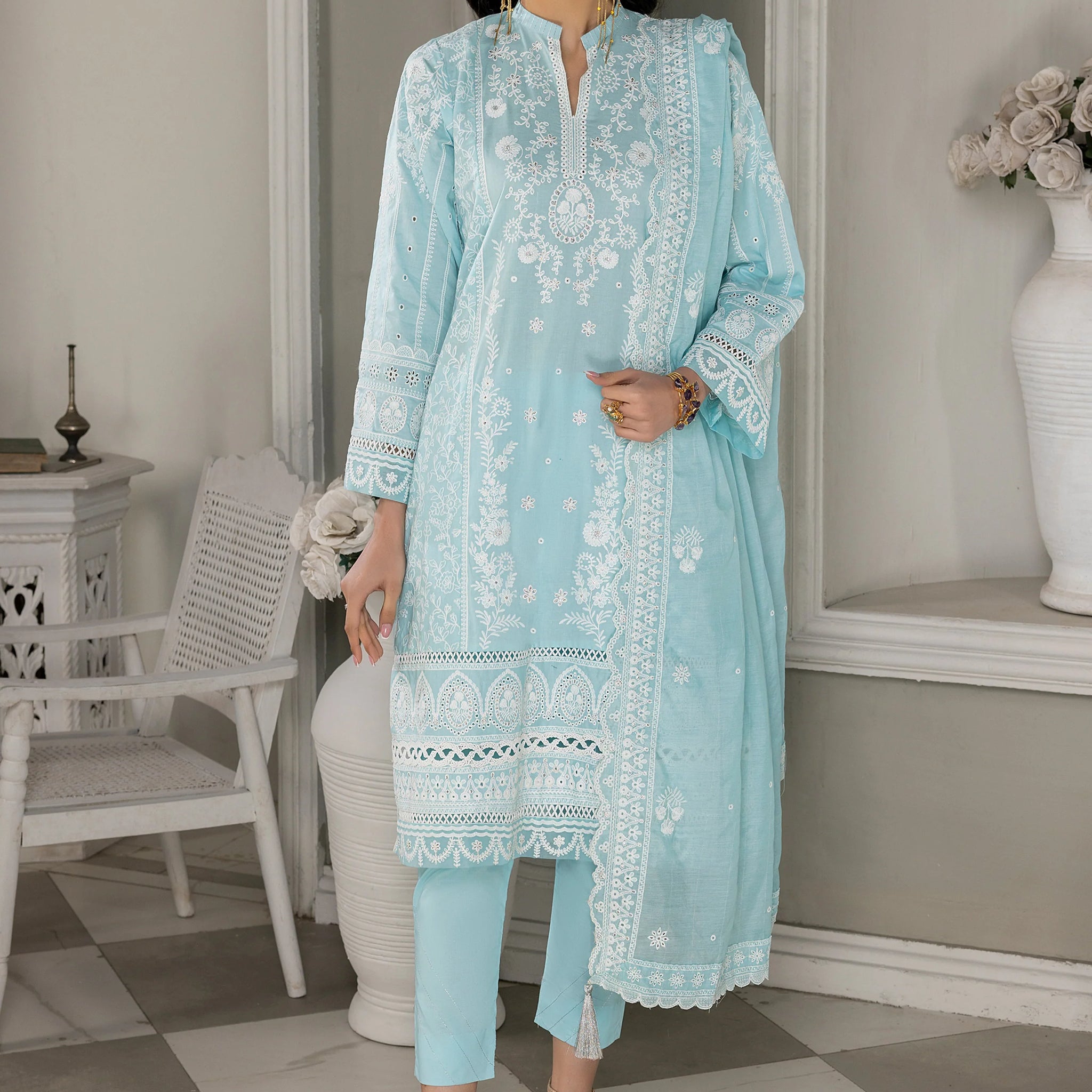 LSM | Embroidered Collection | 04 - Pakistani Clothes for women, in United Kingdom and United States