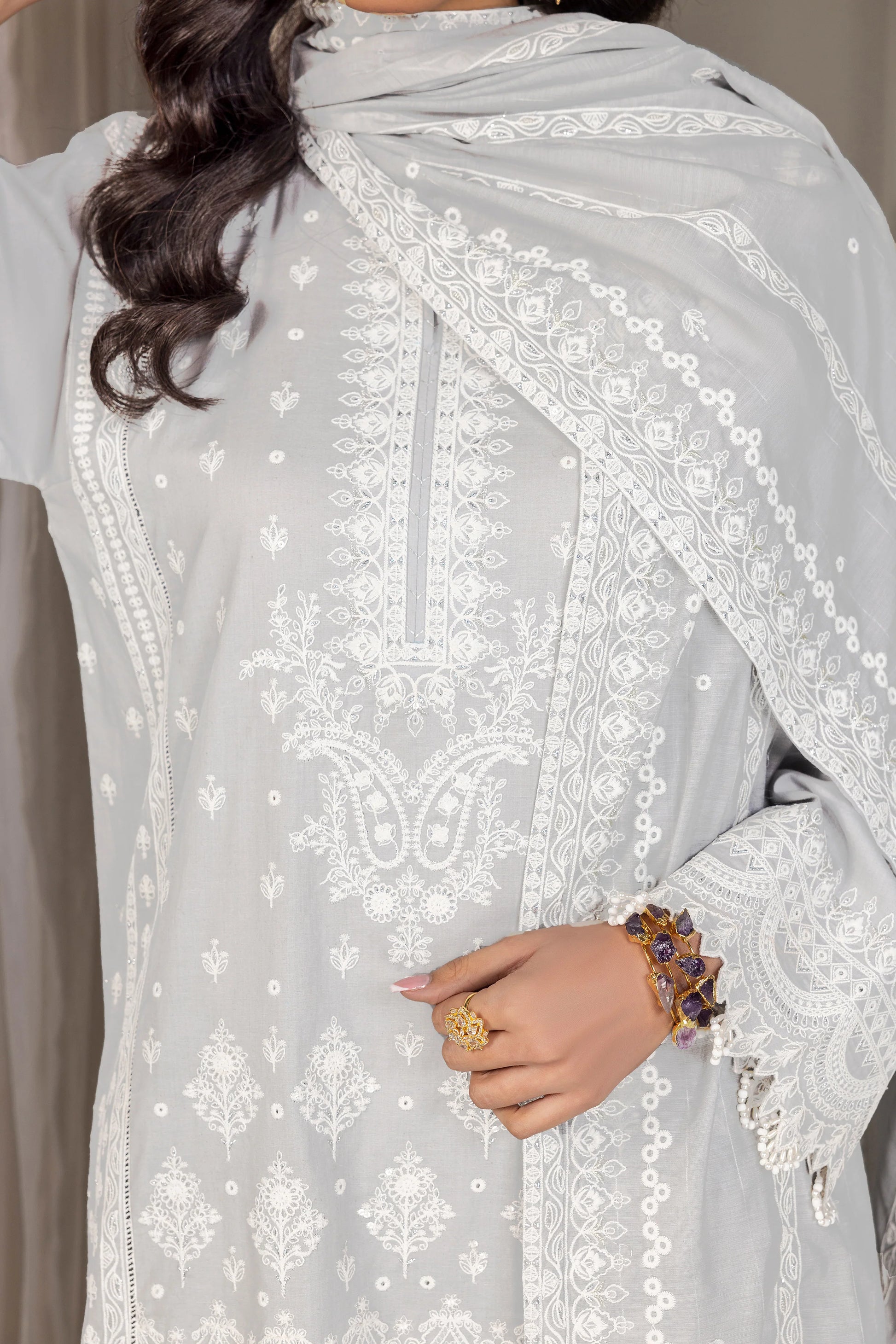 LSM | Embroidered Collection | 03 - Pakistani Clothes for women, in United Kingdom and United States