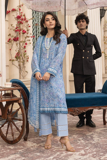 LSM | Embroidered and Printed Lawn | LG-MM-0303