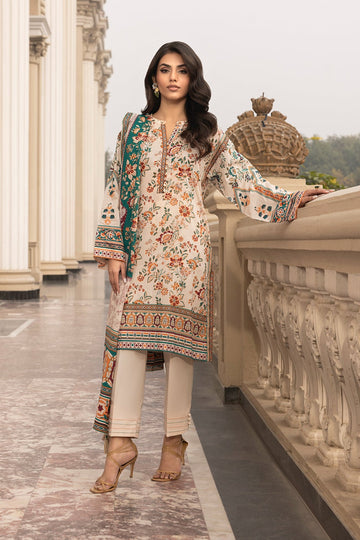 LSM | Embroidered and Printed Lawn | LG-AR-0115