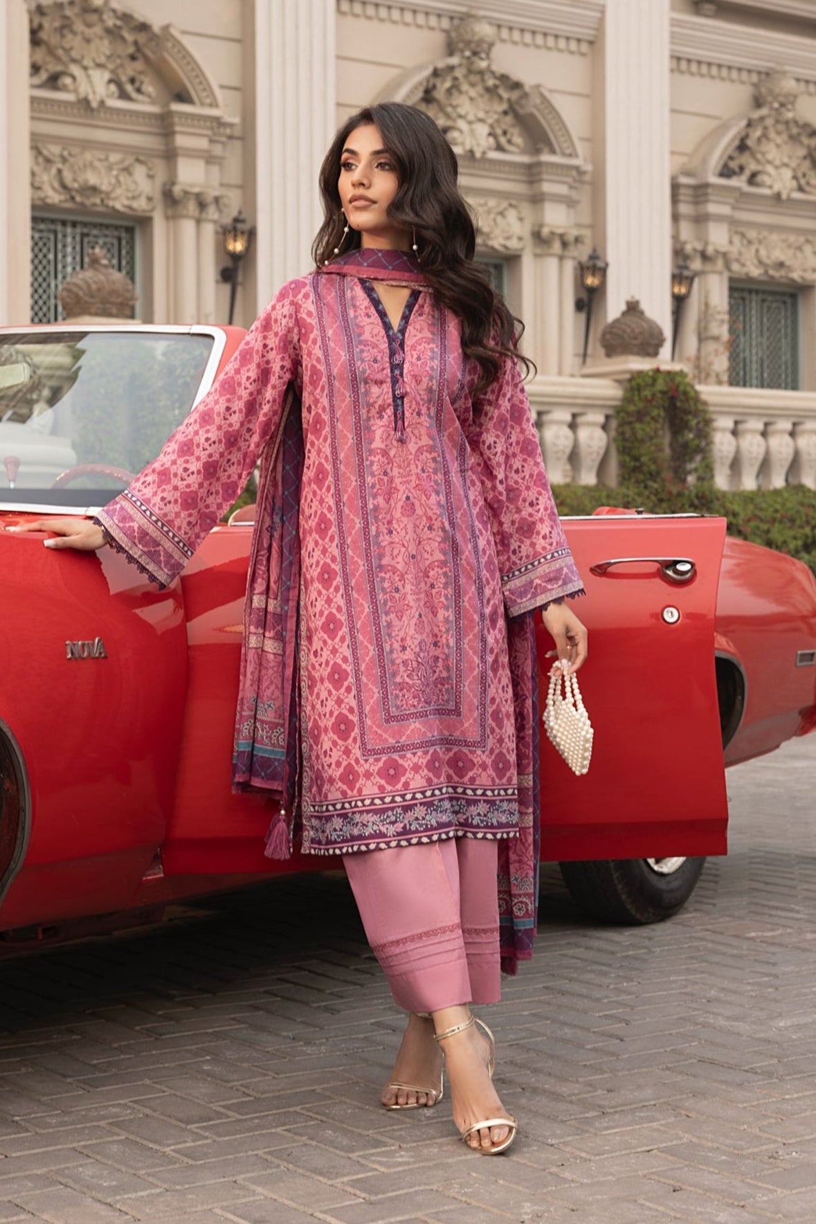 LSM | Embroidered and Printed Lawn | LG-RL-0166