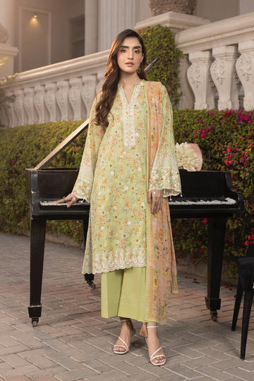 LSM | Embroidered and Printed Lawn | LG-MM-0256