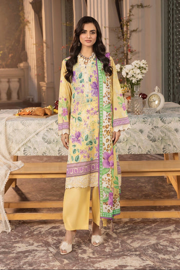 LSM | Embroidered and Printed Lawn | LG-RL-0185