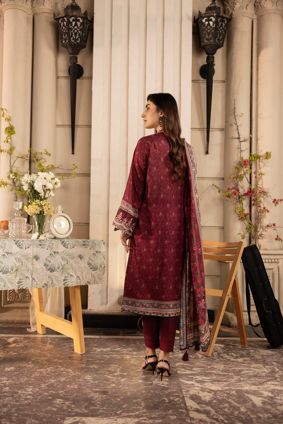 LSM | Embroidered and Printed Lawn | LG-AR-0133