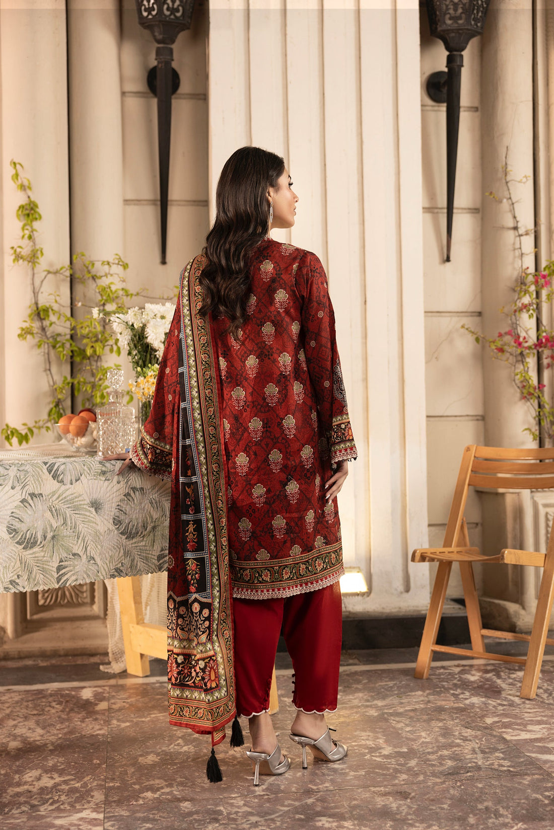 LSM | Embroidered and Printed Lawn | LG-RL-0182