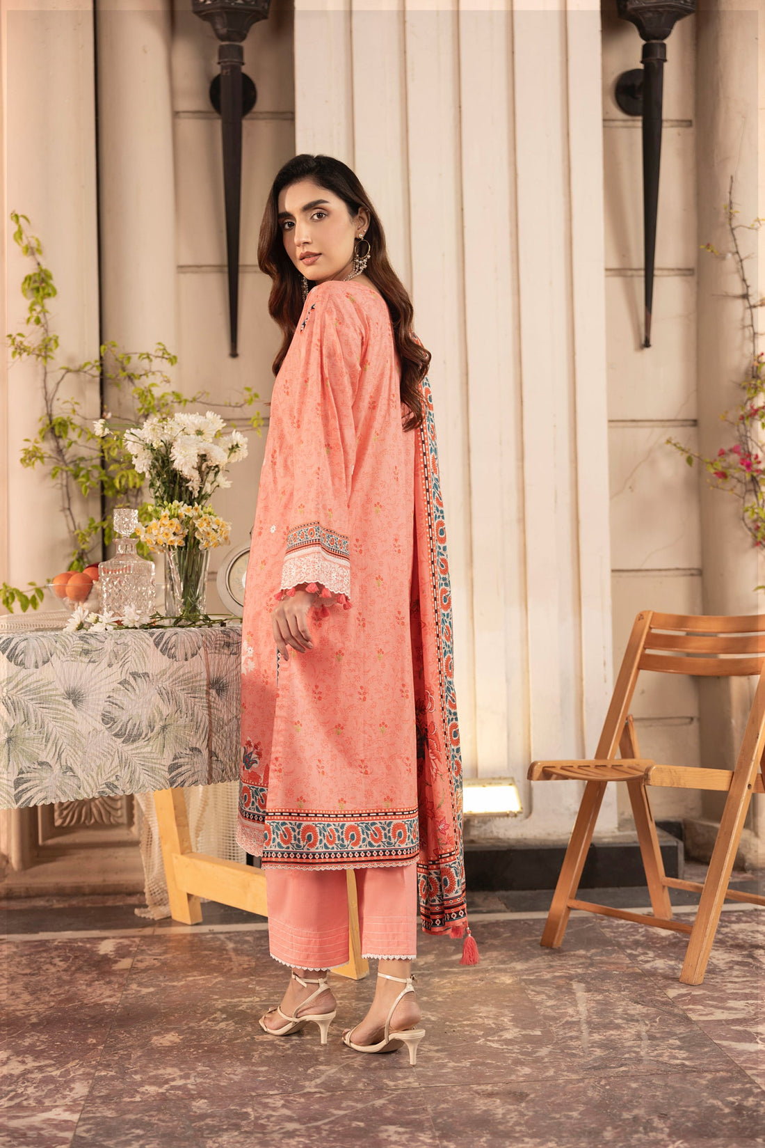 LSM | Embroidered and Printed Lawn | LG-AR-0132