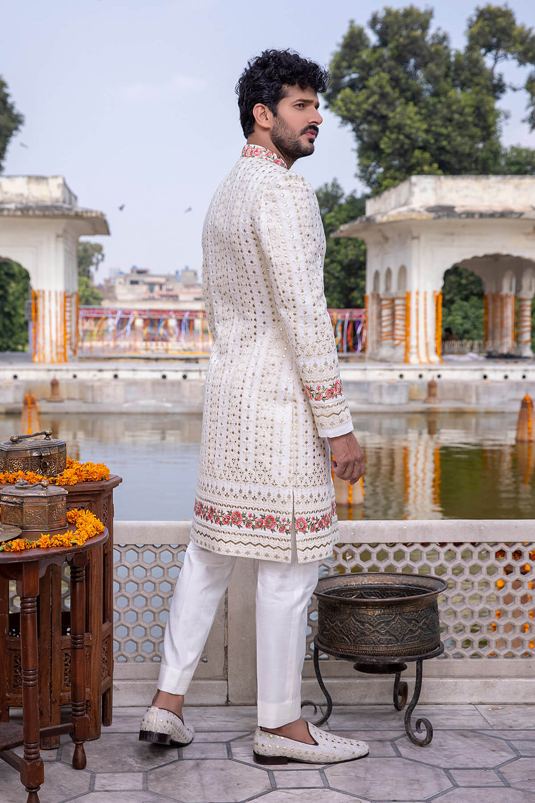 Pakistani Menswear | Mina Kashif | Sherwani D-16-B