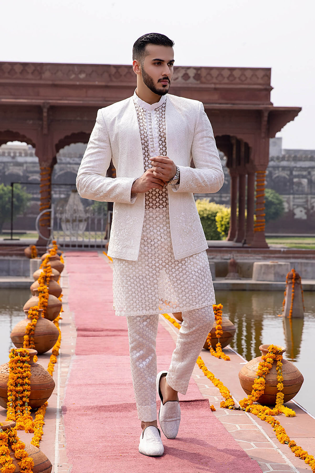 Pakistani Menswear | Mina Kashif | Sherwani D-23