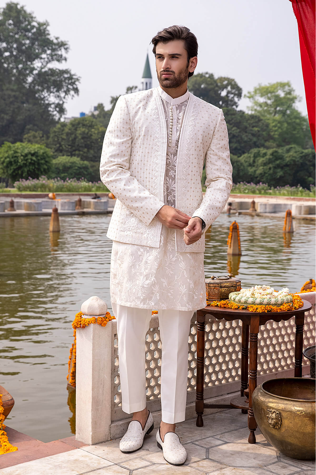 Pakistani Menswear | Mina Kashif | Sherwani D-17