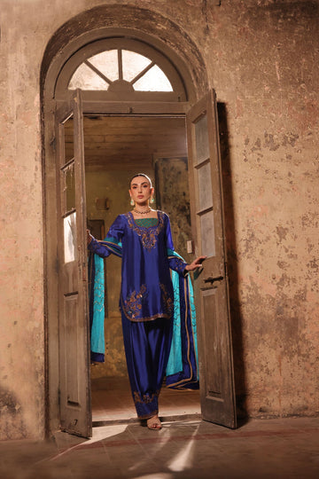 Wahaj M Khan | Banno Wedding Formals | Shalwar pant silk set