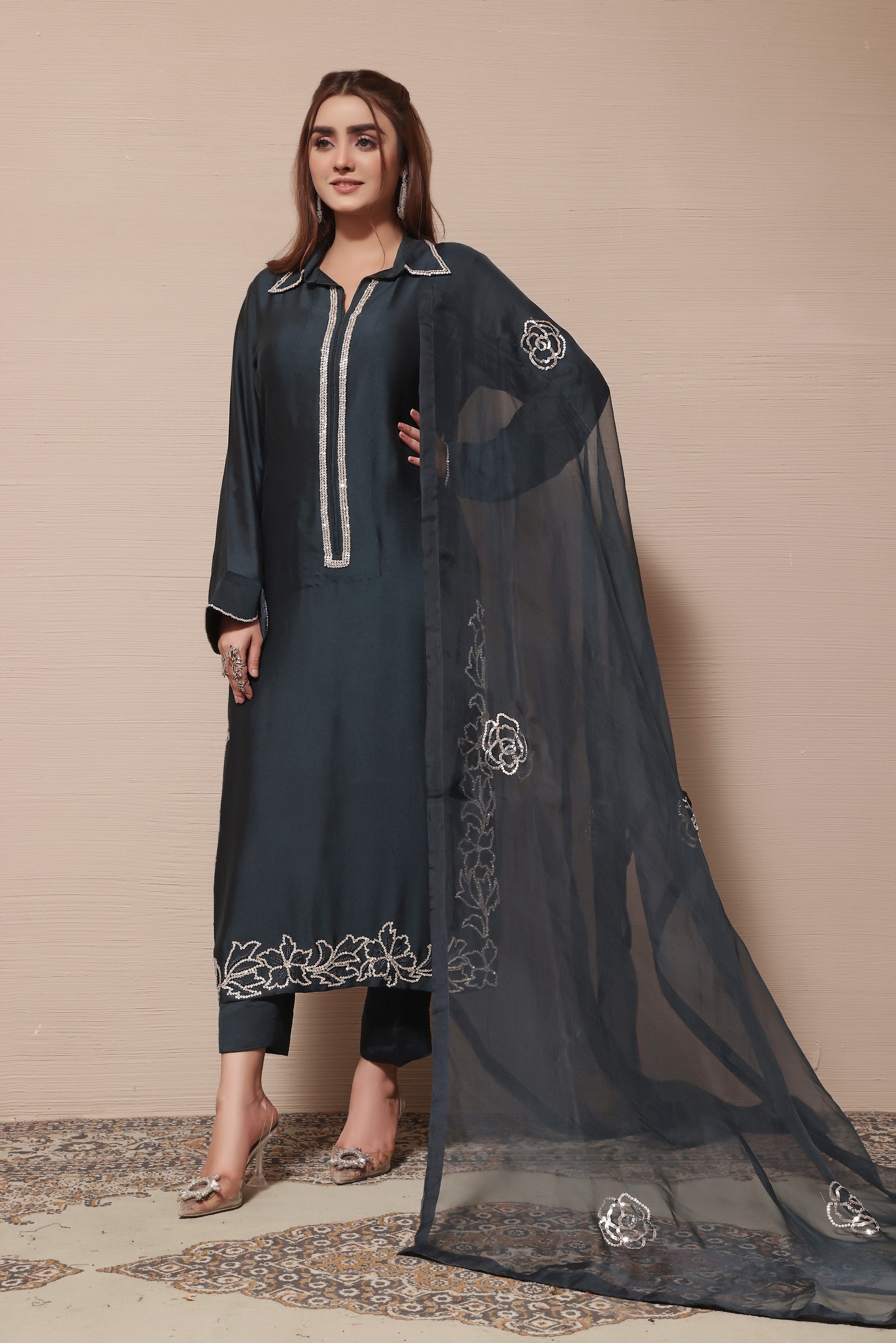 Mona Imran | Melange Formals | DE LUXE - 01 - Pakistani Clothes for women, in United Kingdom and United States