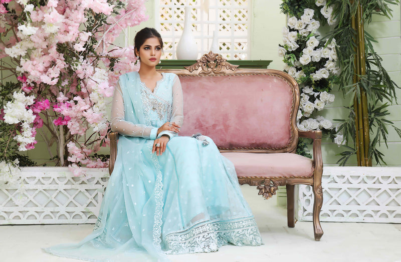 Wahajmkhan | Sitara Formals | FEROZI COTTON NET ANARKALI OUTFIT - Pakistani Clothes for women, in United Kingdom and United States