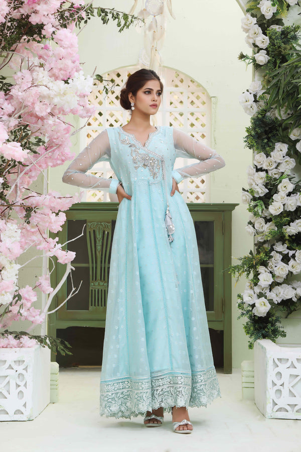 Wahajmkhan | Sitara Formals | FEROZI COTTON NET ANARKALI OUTFIT - Pakistani Clothes for women, in United Kingdom and United States