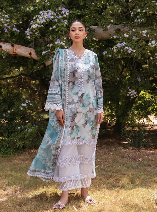 Zainab Chottani | Tahra Lawn 24 | ZINNIA - D 3B - Pakistani Clothes for women, in United Kingdom and United States