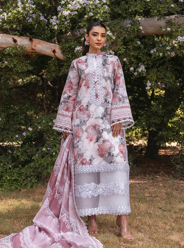 Zainab Chottani | Tahra Lawn 24 | ZINNIA - D 3A - Hoorain Designer Wear - Pakistani Designer Clothes for women, in United Kingdom, United states, CA and Australia
