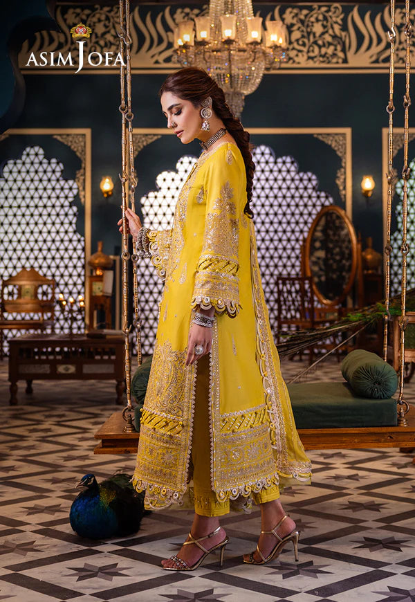 Asim Jofa | Fasana e Ishq Eid Luxury Lawn | AJFI-29 - Hoorain Designer Wear - Pakistani Ladies Branded Stitched Clothes in United Kingdom, United states, CA and Australia