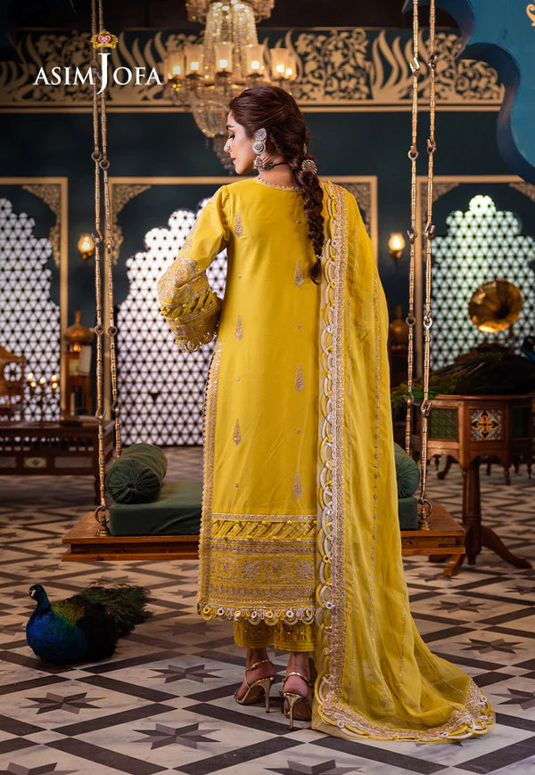 Asim Jofa | Fasana e Ishq Eid Luxury Lawn | AJFI-29 - Hoorain Designer Wear - Pakistani Ladies Branded Stitched Clothes in United Kingdom, United states, CA and Australia