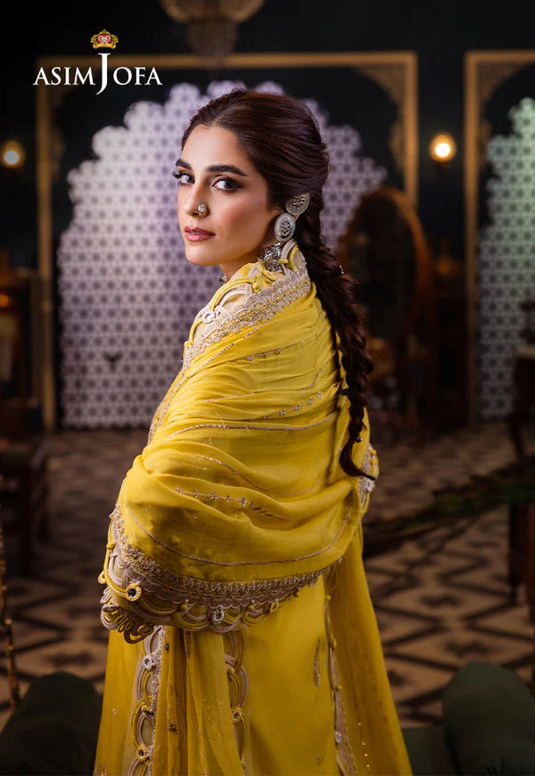 Asim Jofa | Fasana e Ishq Eid Luxury Lawn | AJFI-29 - Hoorain Designer Wear - Pakistani Ladies Branded Stitched Clothes in United Kingdom, United states, CA and Australia