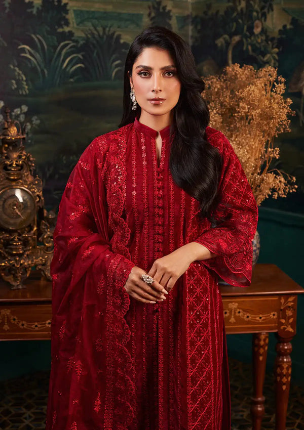 Zainab Chottani | Embroidered Velvet | SURKH D-05