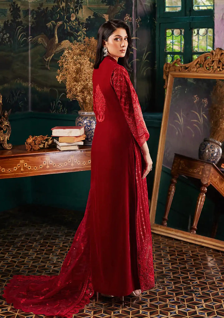 Zainab Chottani | Embroidered Velvet | SURKH D-05 - Pakistani Clothes for women, in United Kingdom and United States