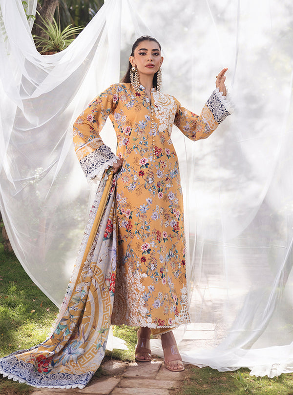 Zainab Chottani | Tahra Lawn 24 | BEEHA - D 2A - Hoorain Designer Wear - Pakistani Designer Clothes for women, in United Kingdom, United states, CA and Australia
