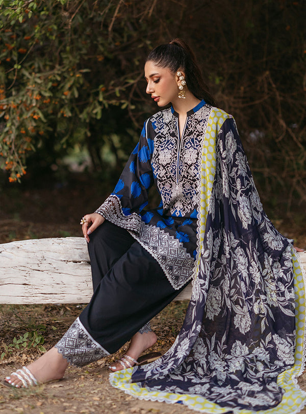Zainab Chottani | Tahra Lawn 24 | FREYA - D 10B - Hoorain Designer Wear - Pakistani Designer Clothes for women, in United Kingdom, United states, CA and Australia