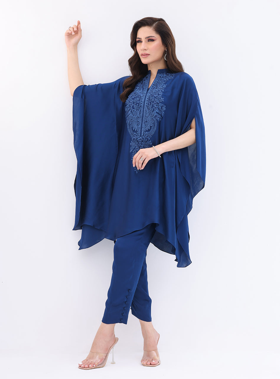 Zainab Chottani | Casual Pret | NAVY CASCADE